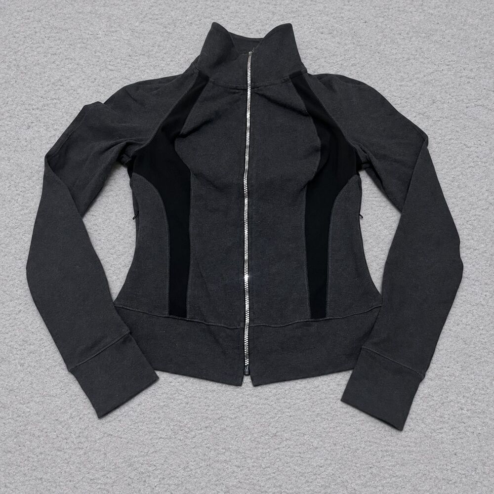 Vintage Y2K Bebe Sport Women’s Small Fitted Full Zip Track Jacket Made in USA